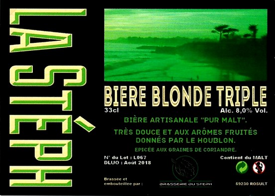 etiquette BRASSERIE DU STEPH 19