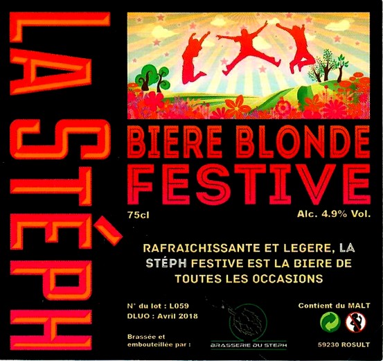 etiquette BRASSERIE DU STEPH 22