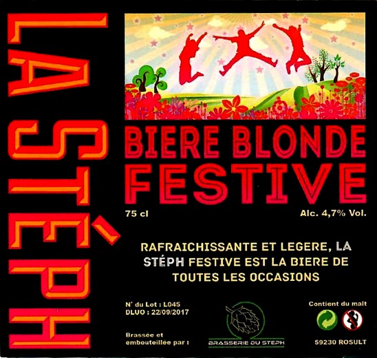 etiquette BRASSERIE DU STEPH 23