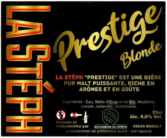 Etiquette BRASSERIE DU STEPH 31