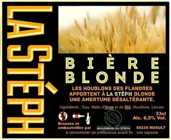 Etiquette BRASSERIE DU STEPH 32