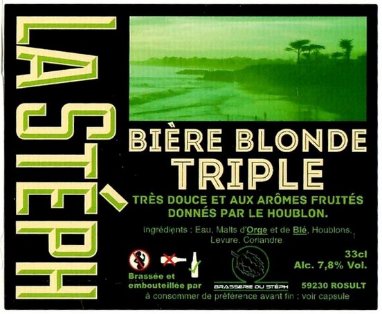 Etiquette BRASSERIE DU STEPH 33