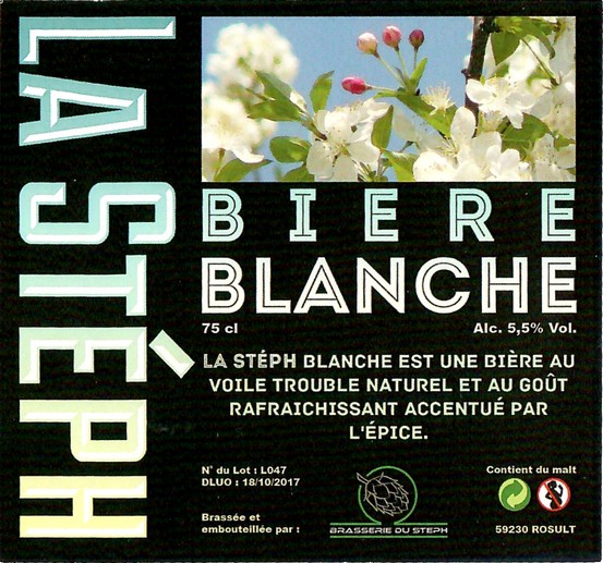 Etiquette BRASSERIE LA STEPH 36