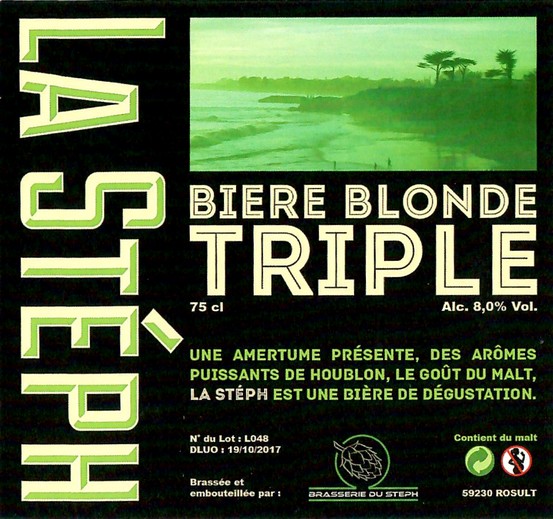 Etiquette BRASSERIE LA STEPH 42