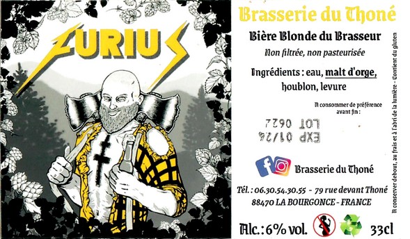 Etiquette BRASSERIE DU THONE 04