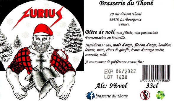 Etiquette BRASSERIE DU THONE 06