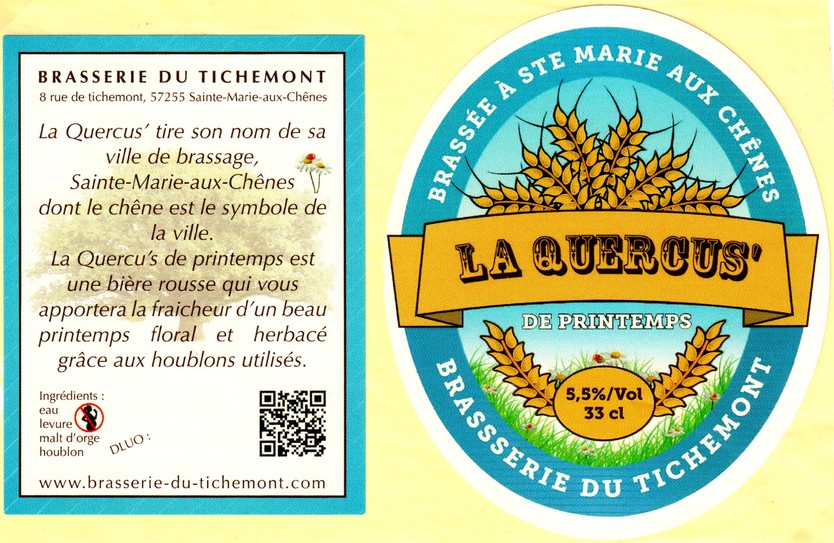 etiquette BRASSERIE DU TICHEMONT 08