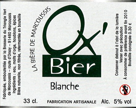 Etiquette BRASSERIE DU TRIANGLE VERT 02