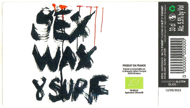 Etiquette BRASSERIE DU VAILLANT FOURQUET 48