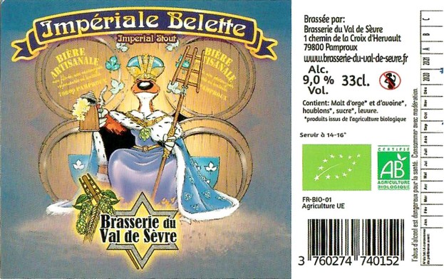 Etiquette BRASSERIE DU VAL DE SEVRE 14