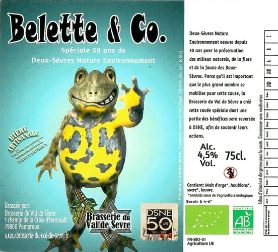 Etiquette BRASSERIE DU VAL DE SEVRE 15