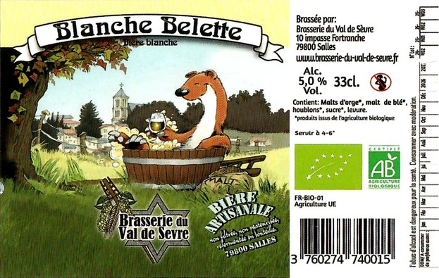 Etiquette BRASSERIE DU VAL DE SEVRE 23