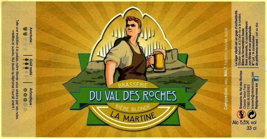 Etiquette BRASSERIE DU VAL DES ROCHES 02