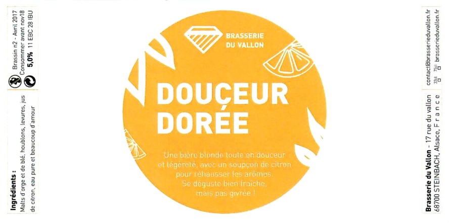 etiquette BRASSERIE DU VALLON 02