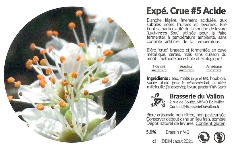 Etiquette BRASSERIE DU VALLON 27