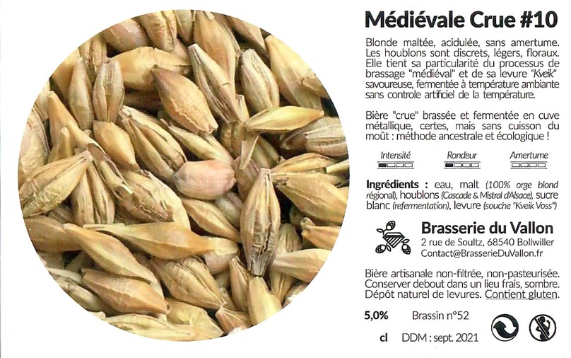 Etiquette BRASSERIE DU VALLON 28