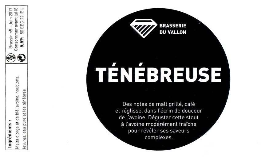 Etiquette BRASSERIE DU VALLON 32