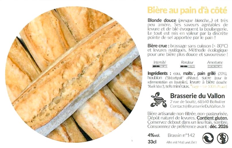 Etiquette BRASSERIE DU VALLON 51