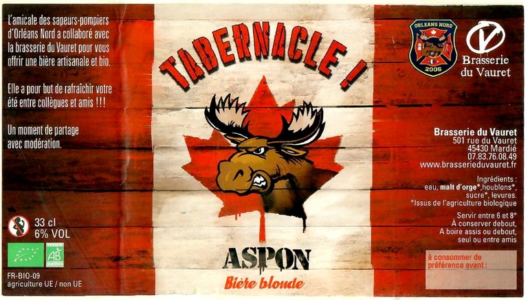 Etiquette BRASSERIE DU VAURET 20