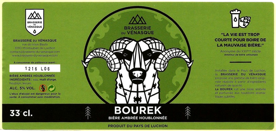 etiquette BRASSERIE DU VENASQUE 02
