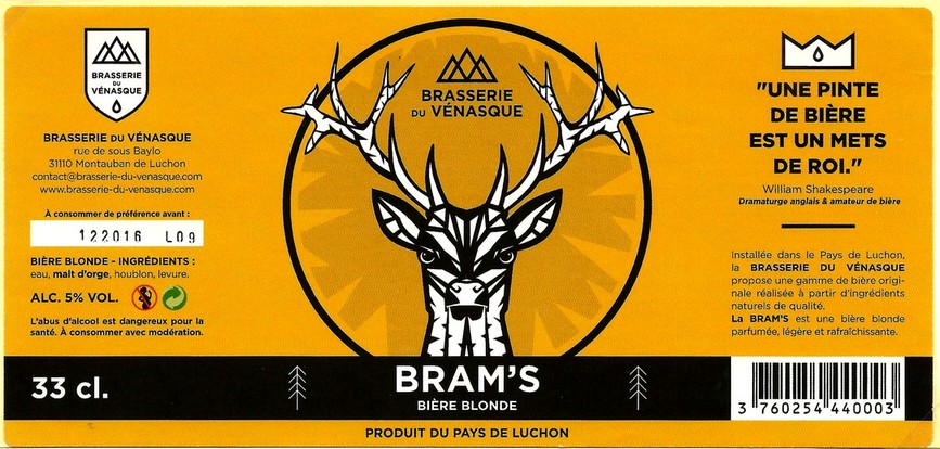 etiquette BRASSERIE DU VENASQUE 03