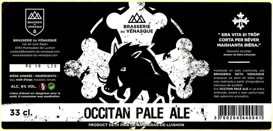 etiquette BRASSERIE DU VENASQUE 06