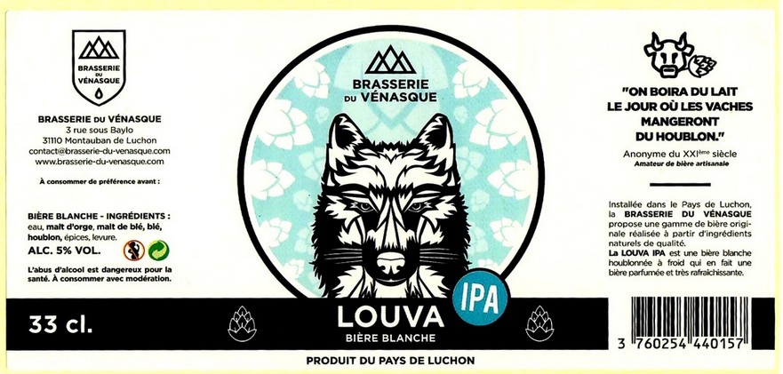 etiquette BRASSERIE DU VENASQUE 07