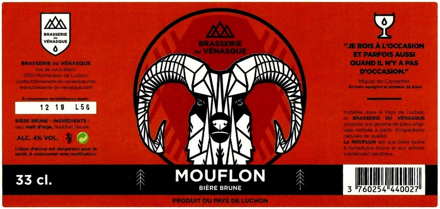 etiquette BRASSERIE DU VENASQUE 10