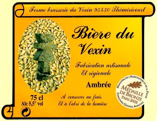 Etiquette BRASSERIE DU VEXIN 02