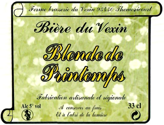 Etiquette BRASSERIE DU VEXIN 16