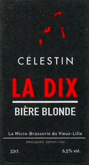 etiquette BRASSERIE DU VIEUX LILLE 14