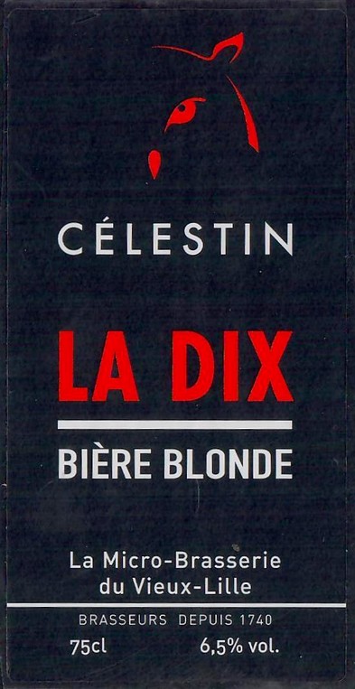 Etiquette BRASSERIE DU VIEUX LILLE 25