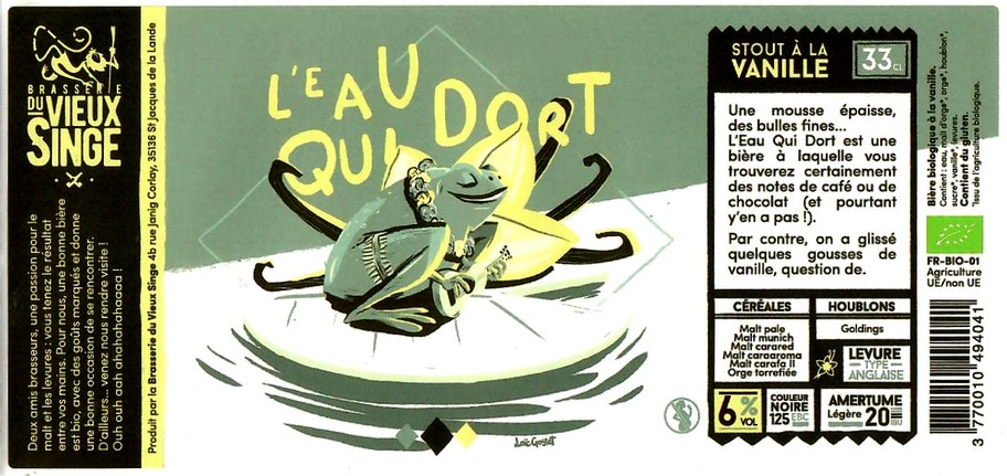 Etiquette BRASSERIE DU VIEUX SINGE 06