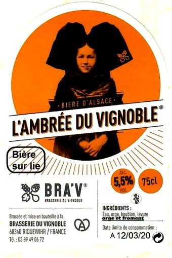 etiquette BRASSERIE DU VIGNOBLE 02