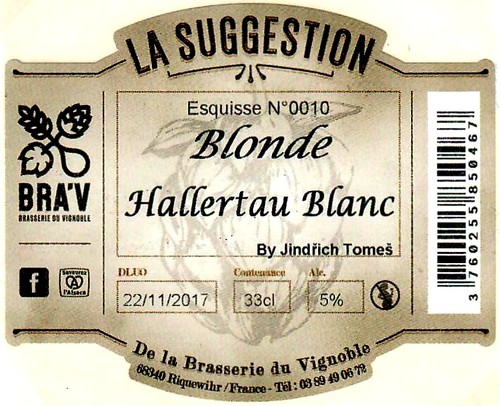 etiquette BRASSERIE DU VIGNOBLE 09