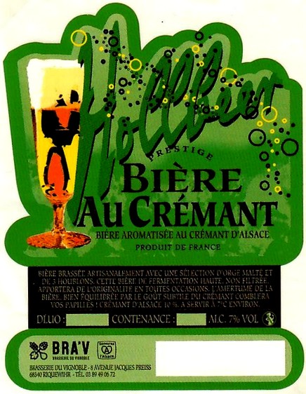 etiquette BRASSERIE DU VIGNOBLE 10