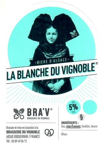 etiquette BRASSERIE DU VIGNOBLE 16