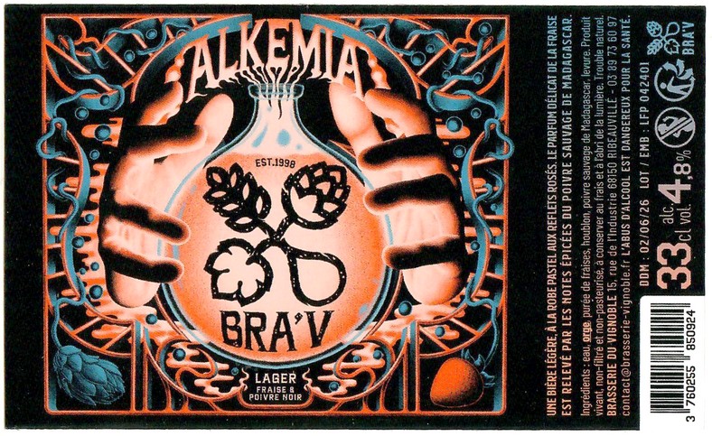 Etiquette BRASSERIE DU VIGNOBLE 50