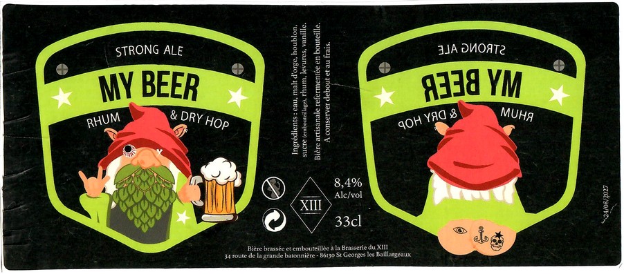 Etiquette BRASSERIE DU XIII 02