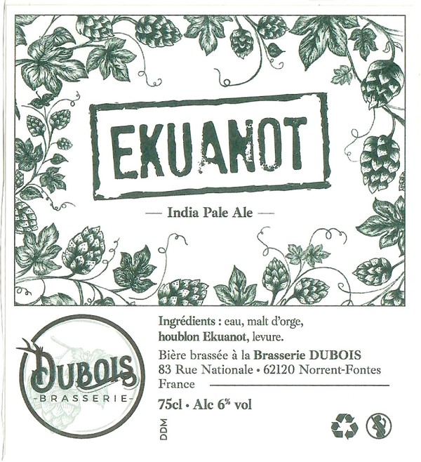 Etiquette BRASSERIE DUBOIS 05