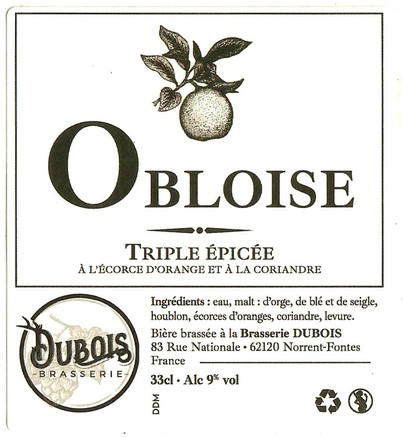 Etiquette BRASSERIE DUBOIS 06
