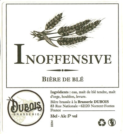 Etiquette BRASSERIE DUBOIS 07