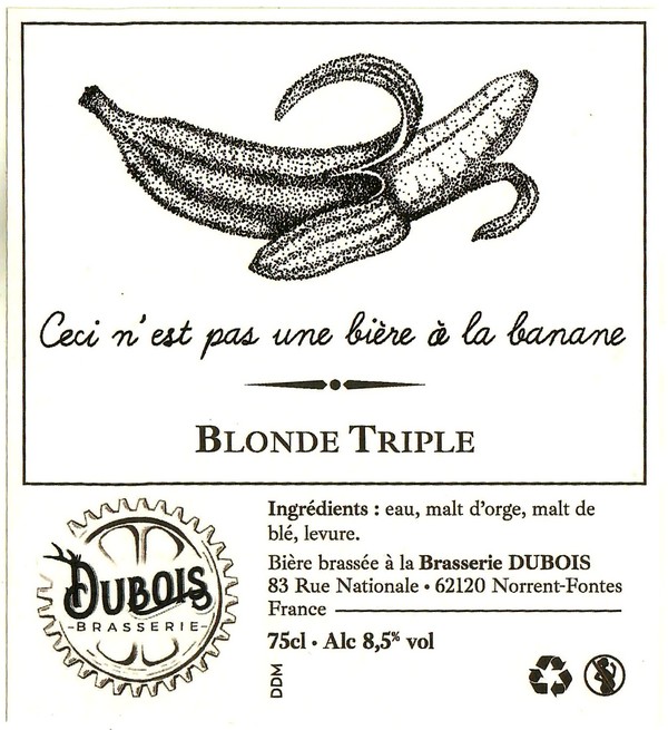 Etiquette BRASSERIE DUBOIS 12