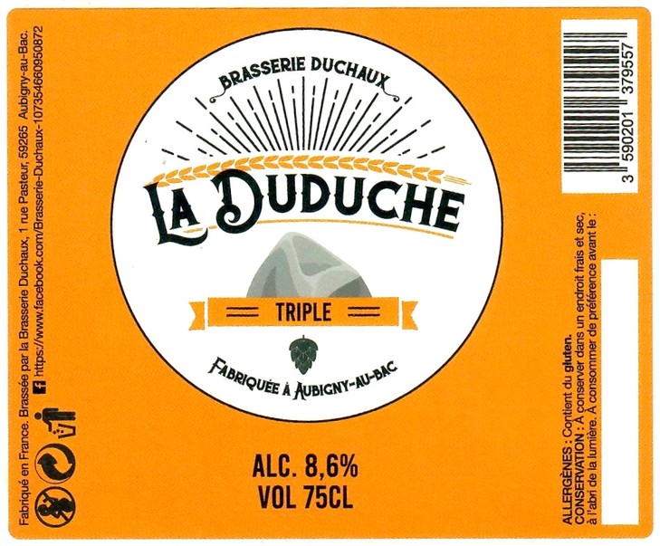 Etiquette BRASSERIE DUCHAUX 01