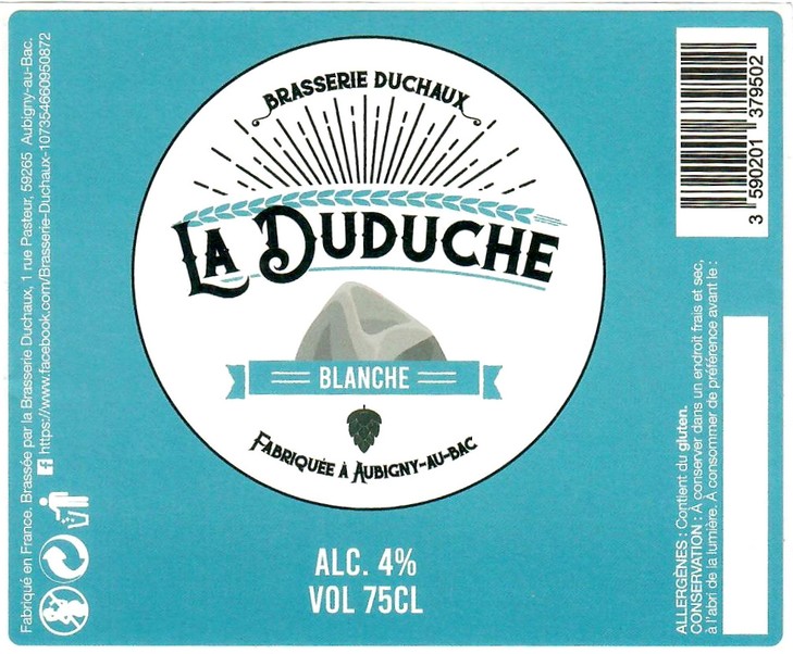 Etiquette BRASSERIE DUCHAUX 02