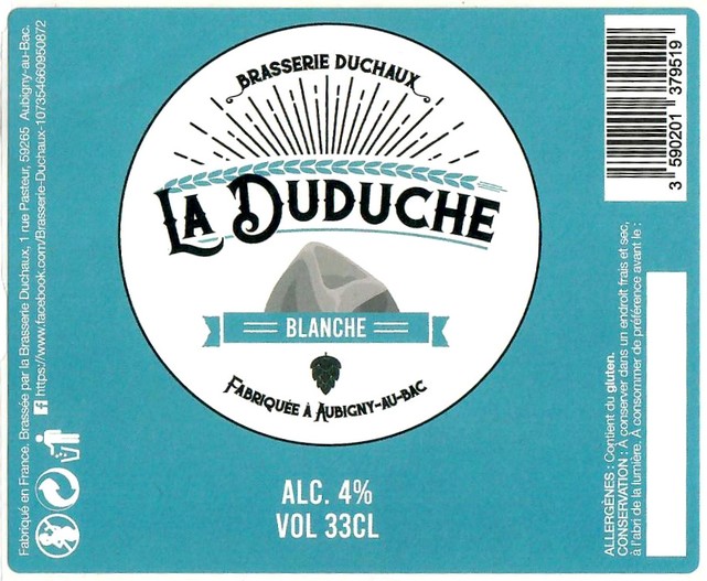 Etiquette BRASSERIE DUCHAUX 03