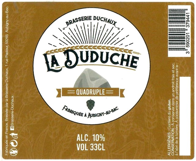 Etiquette BRASSERIE DUCHAUX 05