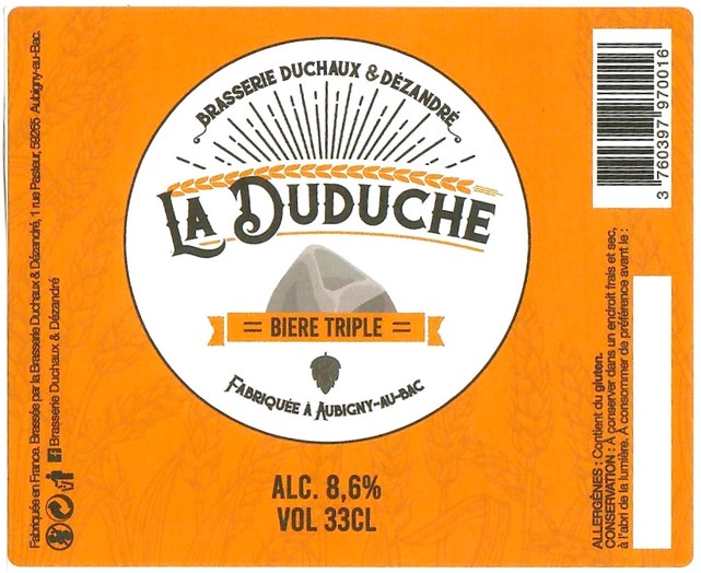 Etiquette BRASSERIE DUCHAUX 06