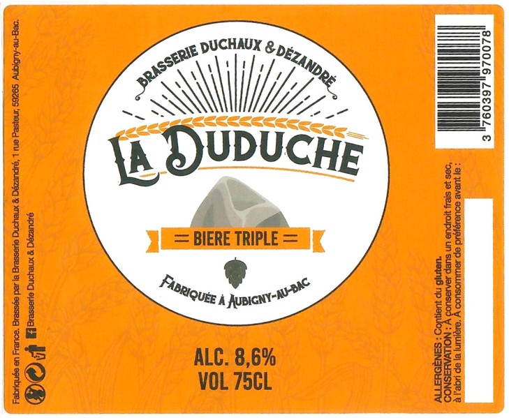 Etiquette BRASSERIE DUCHAUX 07