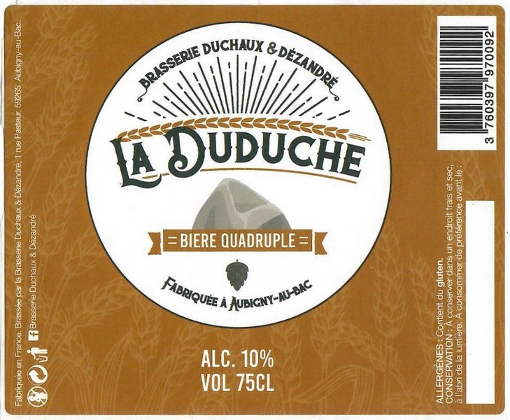 Etiquette BRASSERIE DUCHAUX 08